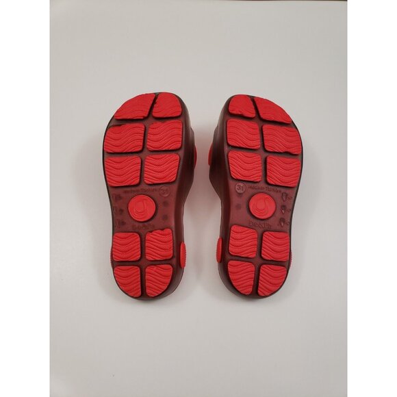 New De & Fa Red Slip-on Sandals – Size 13 Toddler Girls - Picture 2 of 5